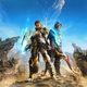 Two heroes stand next to each other in Atlas Fallen.